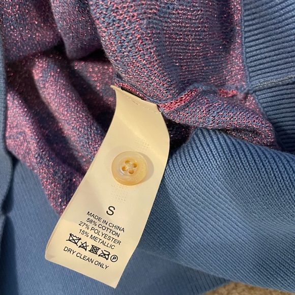 Kate Spade floral polo sweater women’s size S - Picture 5 of 6